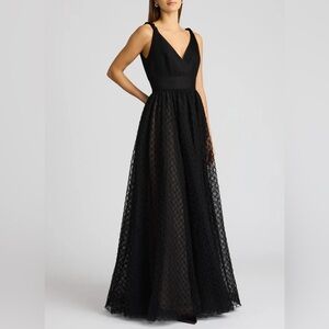 Zac Posen Layered Lace Gown - Black size 8